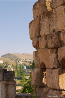 Mosquée vue depuis le temple
