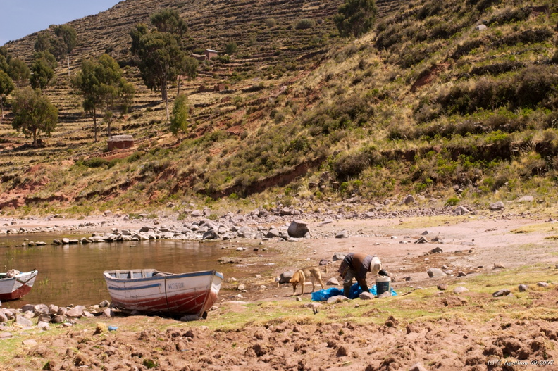 Retour de pêche sur le lac Titicaca