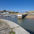 Le port et le fort de Socoa depuis la digue